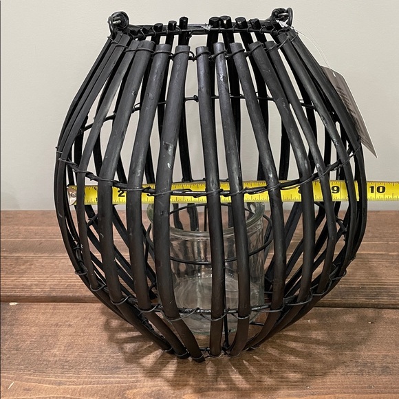 Black Rattan Lantern - Picture 7 of 7